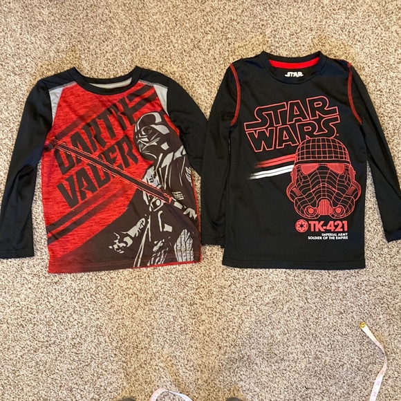 Star Wars size 6 long sleeve shirts. Two - Picture 1 of 3